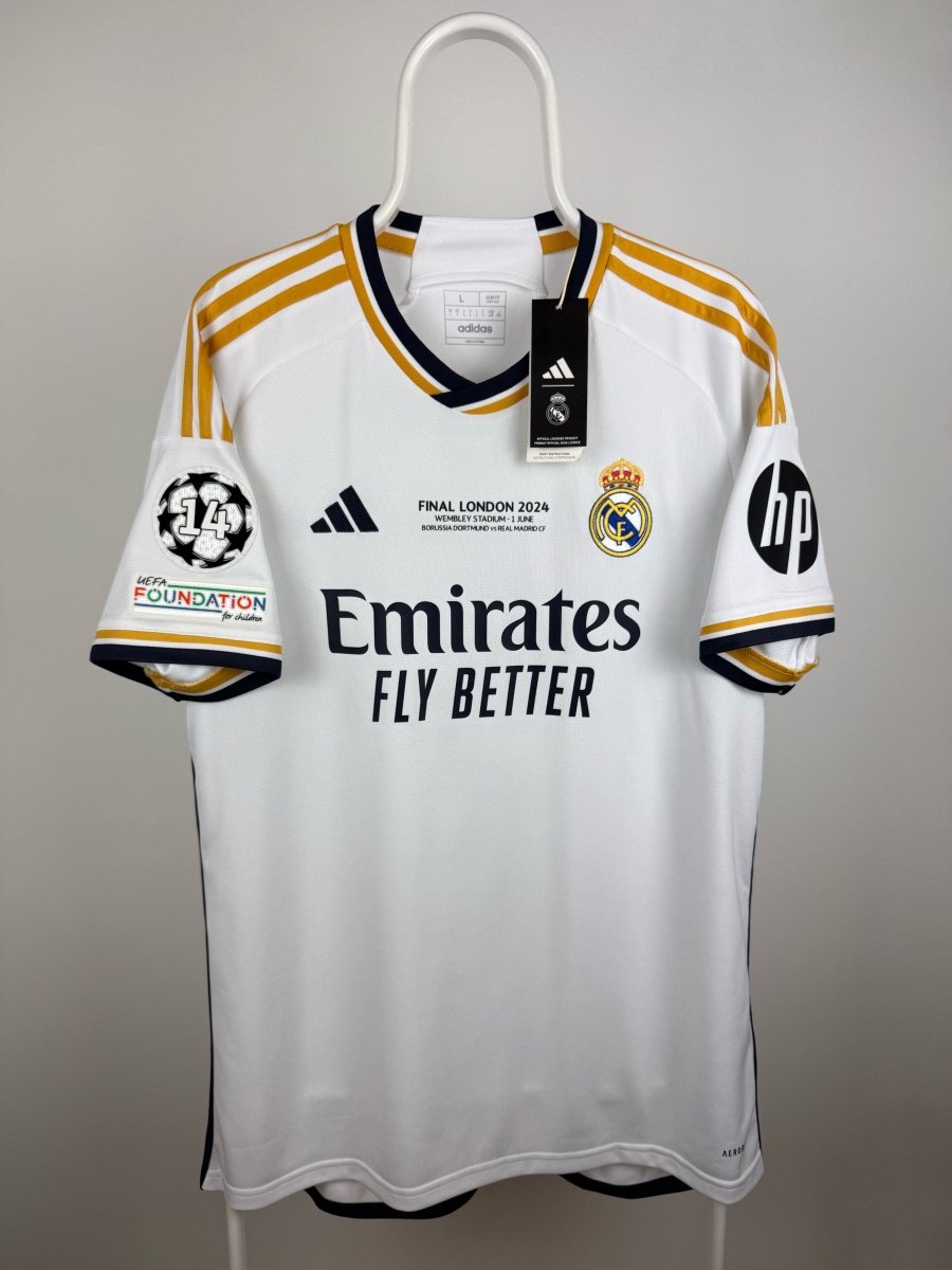 Jude Bellingham - Real Madrid 2023/24 hjemmebane trøje L 🏴󠁧󠁢󠁥󠁮󠁧󠁿 Fodboldshoppen_dk 2