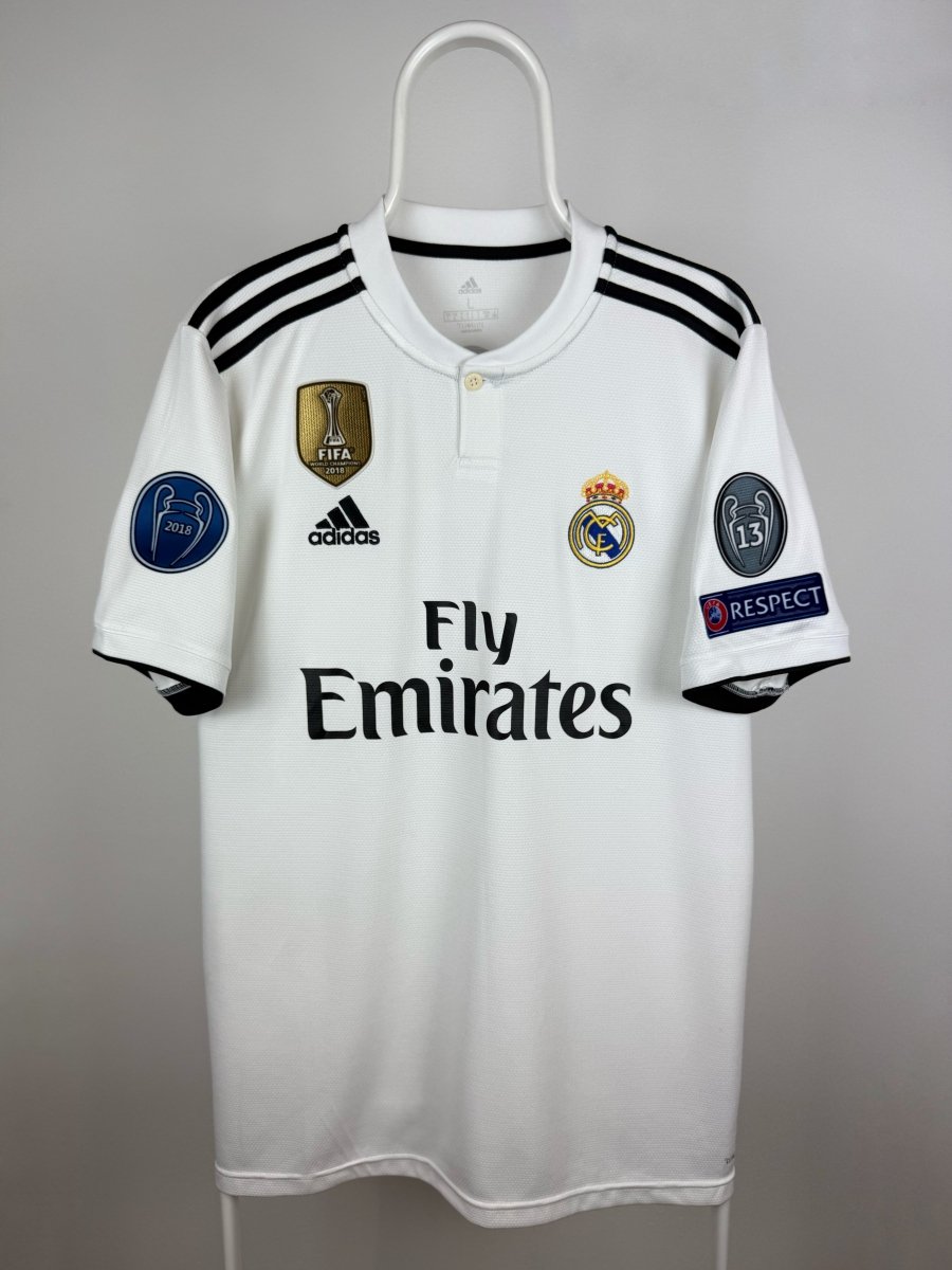 Karim Benzema - Real Madrid 2018/19 hjemmebane trøje L 🇫🇷 Fodboldshoppen_dk 2