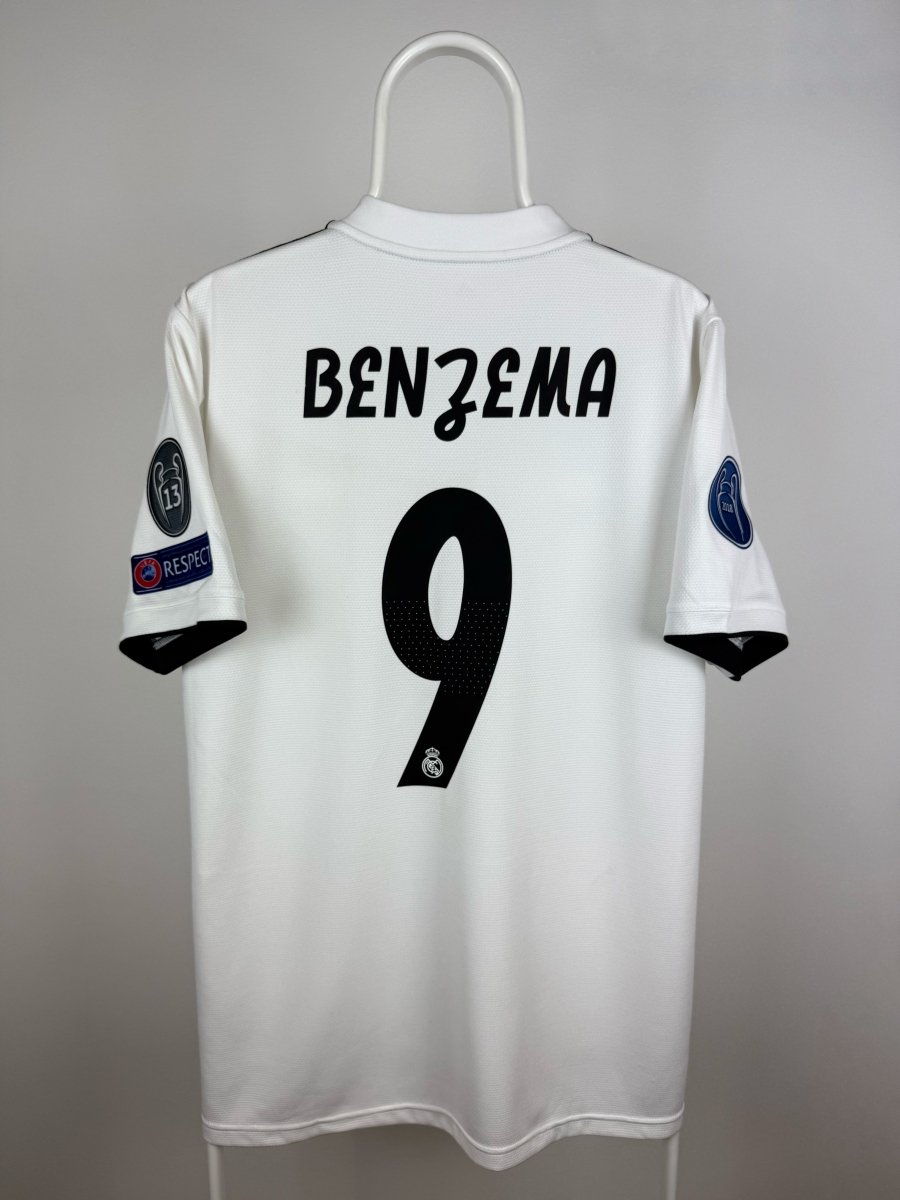 Karim Benzema - Real Madrid 2018/19 hjemmebane trøje L 🇫🇷 Fodboldshoppen_dk 1