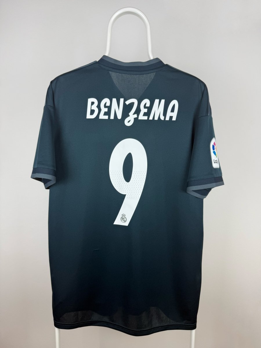 Karim Benzema - Real Madrid 2018/19 udebane trøje L 🇫🇷 Fodboldshoppen_dk 1