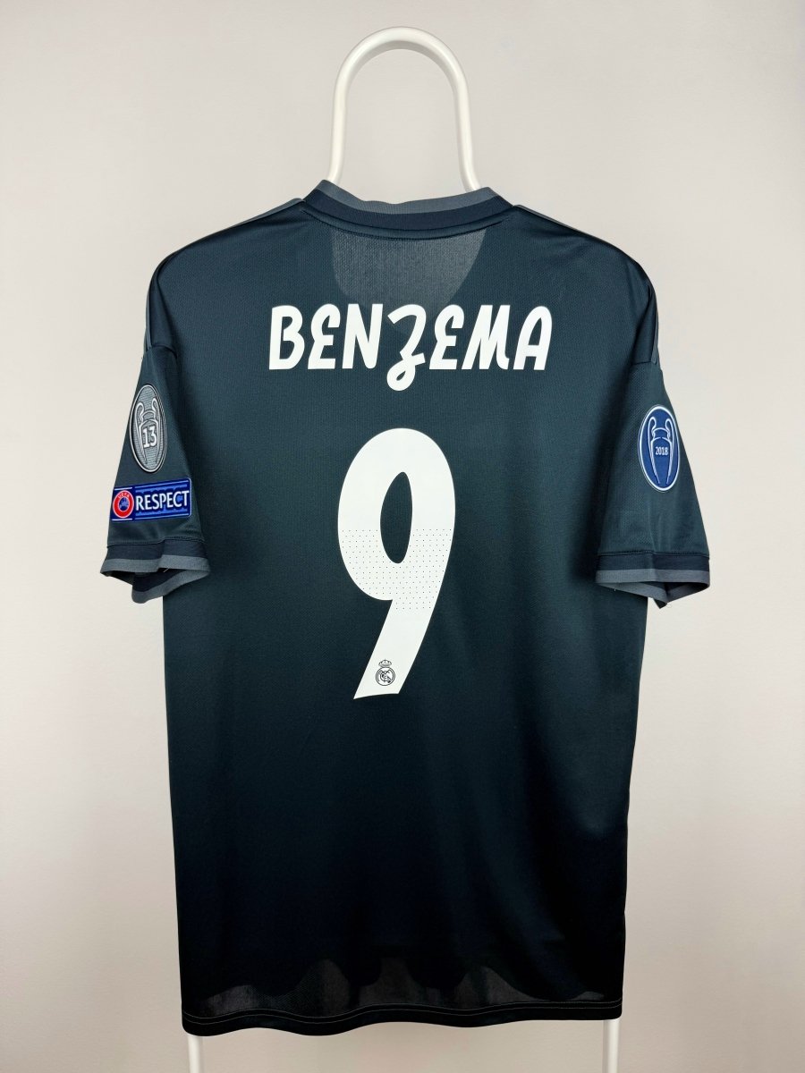 Karim Benzema - Real Madrid 2018/19 udebane trøje L 🇫🇷 Fodboldshoppen_dk 1