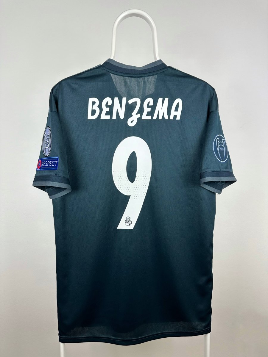 Karim Benzema - Real Madrid 2018/19 udebane trøje M 🇫🇷 Fodboldshoppen_dk 1