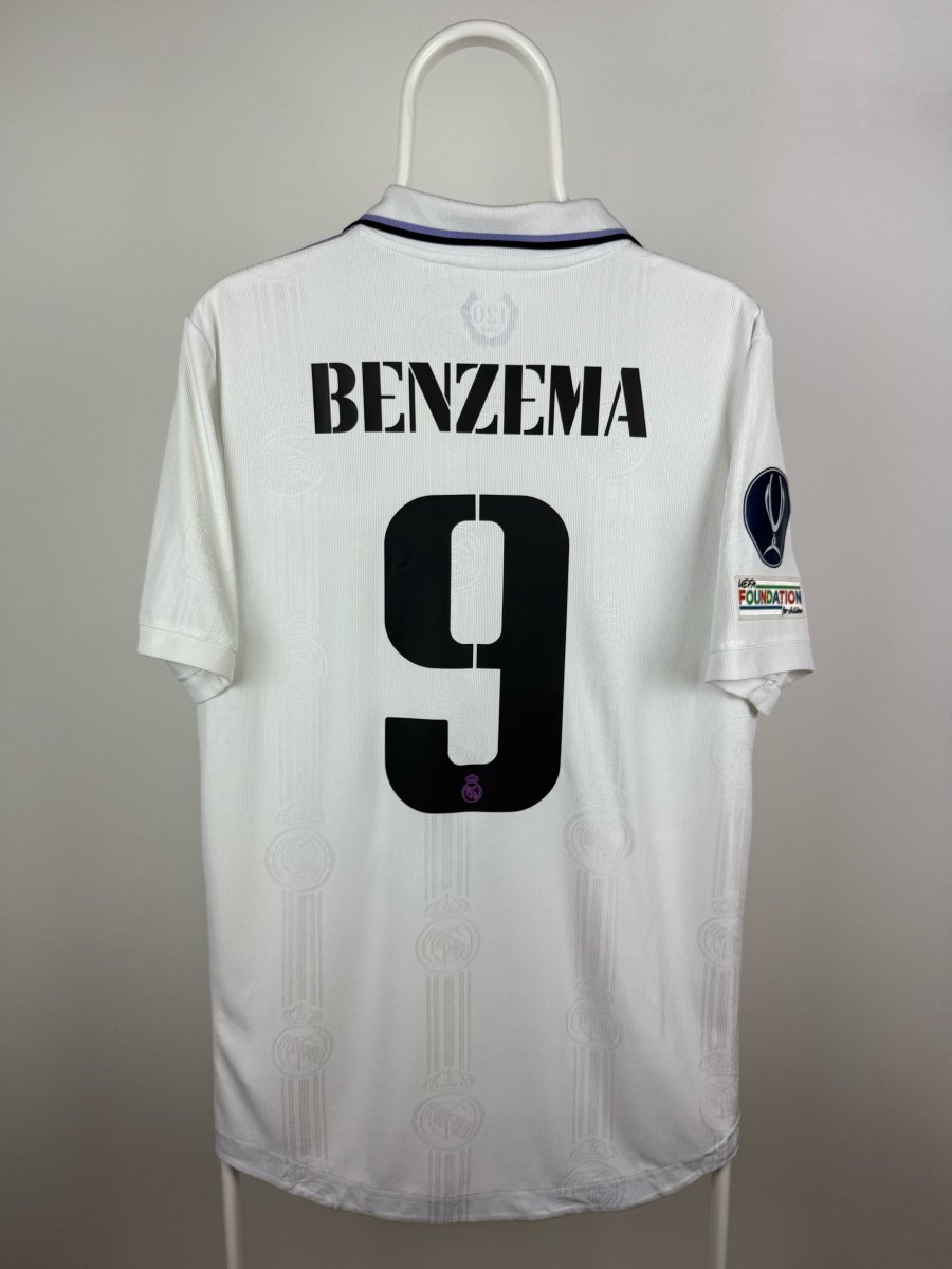 Karim Benzema - Real Madrid 2022/23 finale trøje M AUTHENTIC 🇫🇷 Fodboldshoppen_dk 1