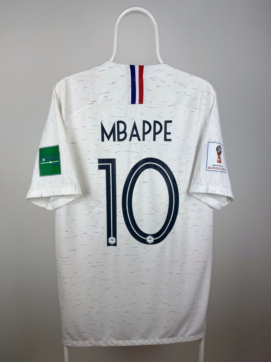 Kylian Mbappe - Frankrig 2018 udebane trøje XL 🇫🇷 Fodboldshoppen_dk 1