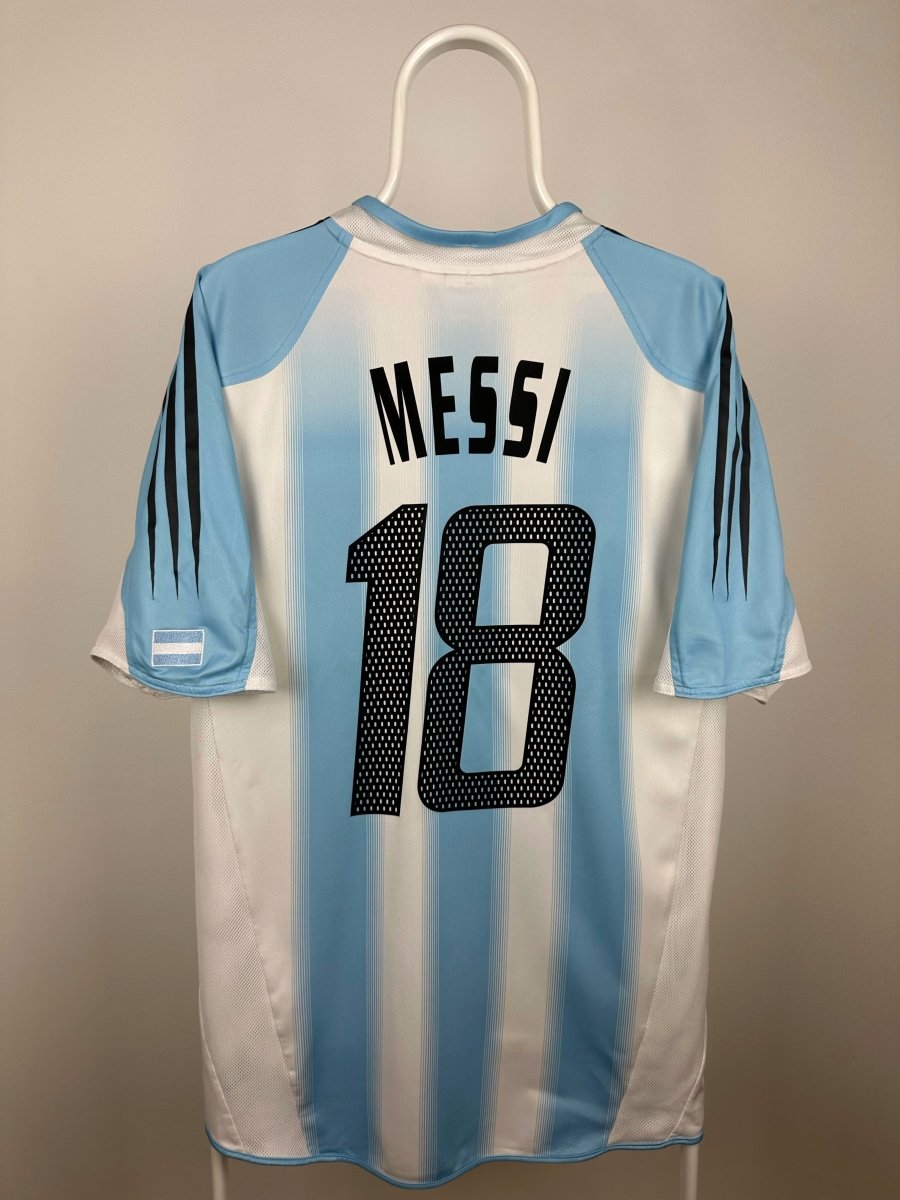Lionel Messi - Argentina 2004 hjemmebane trøje L 🇦🇷 Fodboldshoppen_dk 1
