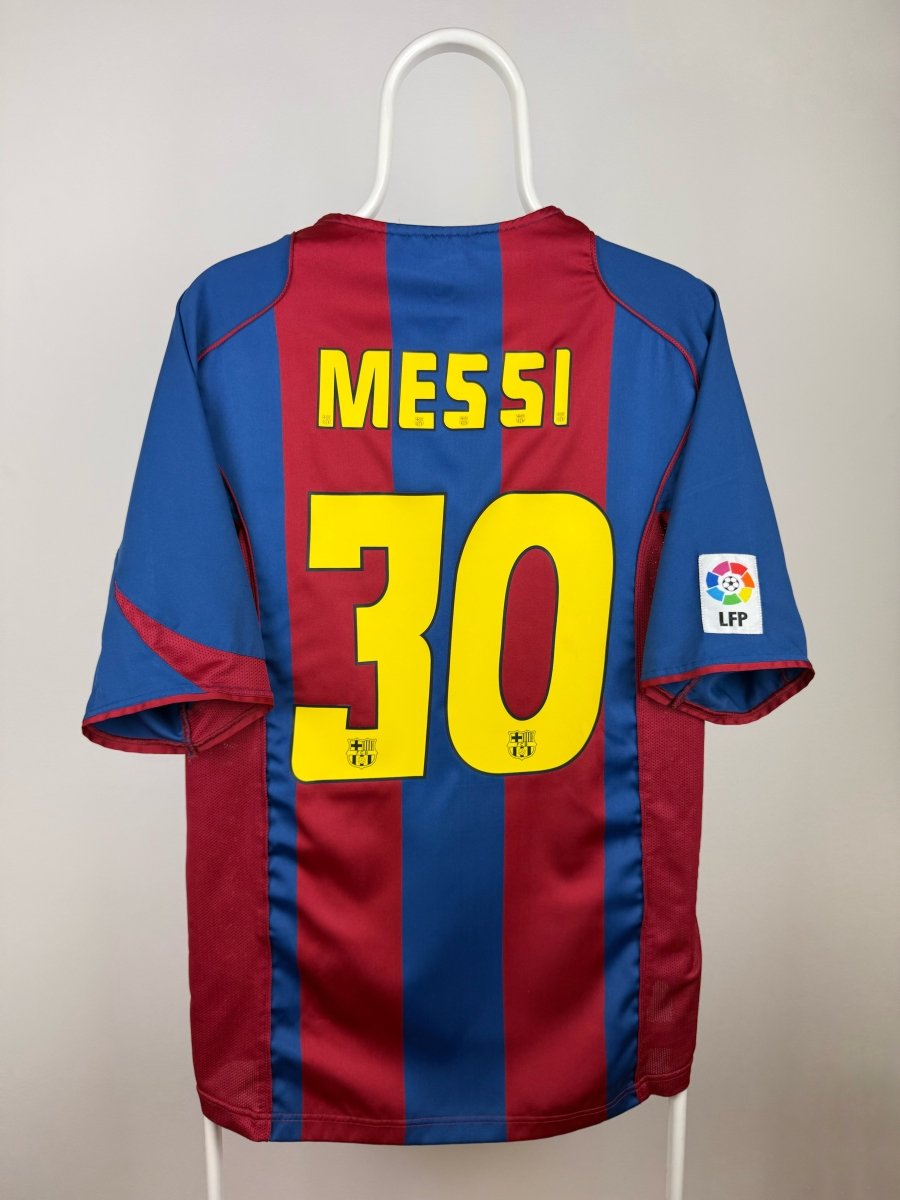 Lionel Messi - FC Barcelona 2004/05 hjemmebane trøje L 🇦🇷 Fodboldshoppen_dk 1