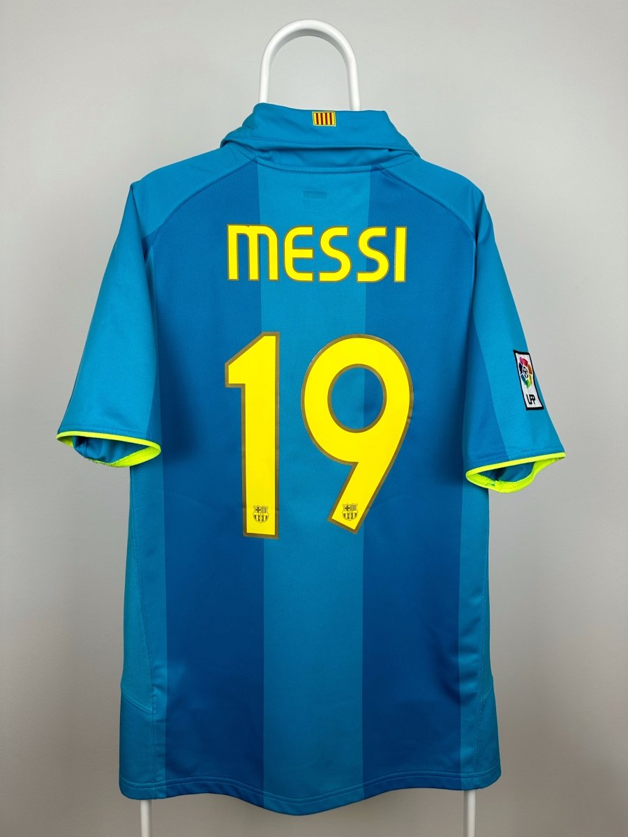 Lionel Messi - FC Barcelona 2007/08 udebane trøje L 🇦🇷 Fodboldshoppen_dk 1