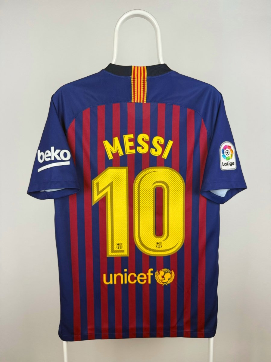 Lionel Messi - FC Barcelona 2018/19 hjemmebane trøje M 🇦🇷 Fodboldshoppen_dk 1