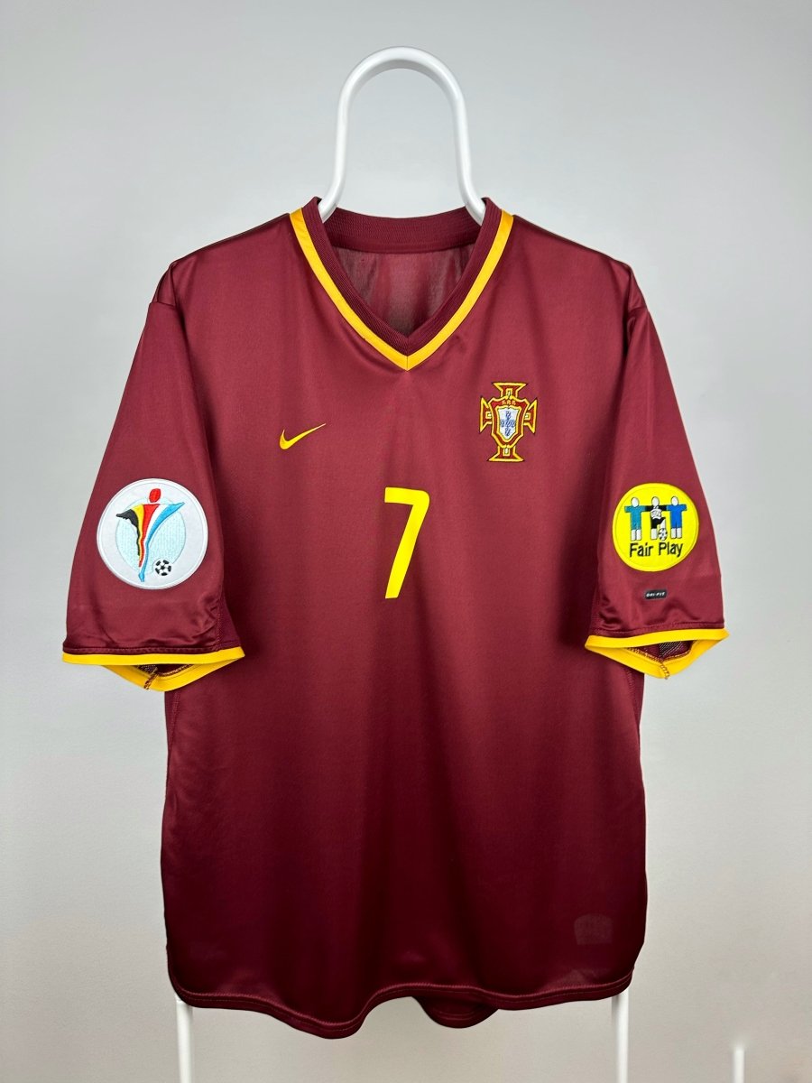 Luis Figo - Portugal 2000 hjemmebane trøje L 🇵🇹 Fodboldshoppen_dk 2