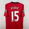 Nemanja Vidic - Manchester United 2009/10 hjemmebane trøje M 🇷🇸 Fodboldshoppen_dk 1