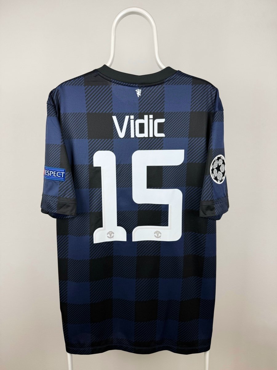 Nemanja Vidic - Manchester United 2013/14 udebane trøje XL 🇷🇸 Fodboldshoppen_dk 1