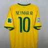 Neymar Jr. - Brasilien 2014 hjemmebane trøje XL 🇧🇷 Fodboldshoppen_dk 1
