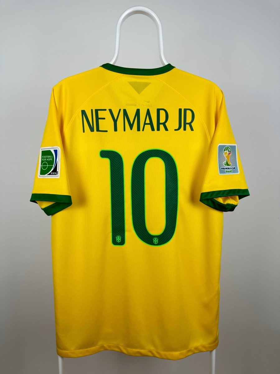 Neymar Jr. - Brasilien 2014 hjemmebane trøje L 🇧🇷 Fodboldshoppen_dk 1