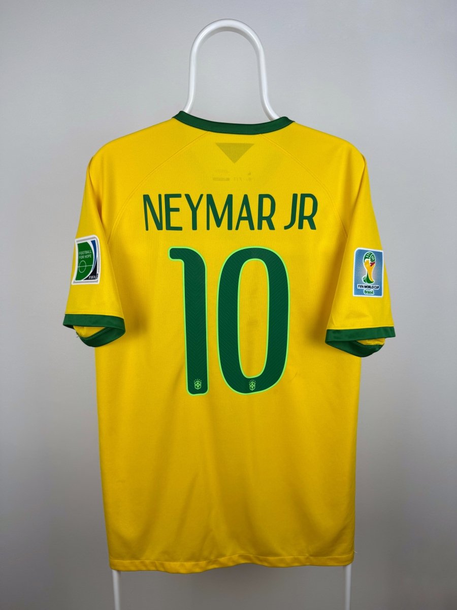 Neymar Jr. - Brasilien 2014 hjemmebane trøje L 🇧🇷 Fodboldshoppen_dk 1