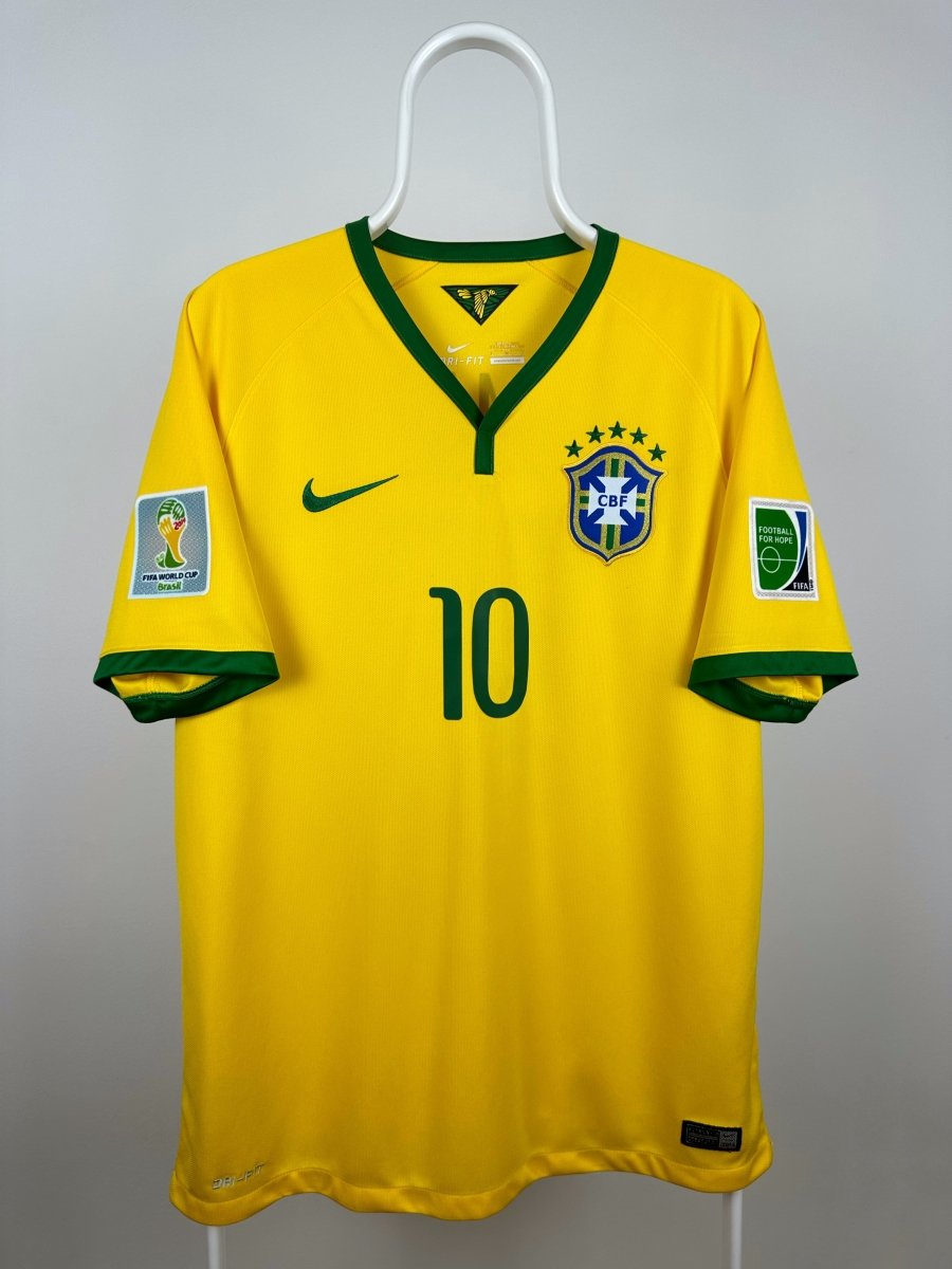 Neymar Jr. - Brasilien 2014 hjemmebane trøje L 🇧🇷 Fodboldshoppen_dk 2