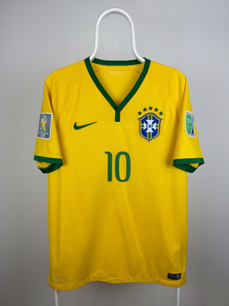 Neymar Jr. - Brasilien 2014 hjemmebane trøje M 🇧🇷 Fodboldshoppen_dk 2
