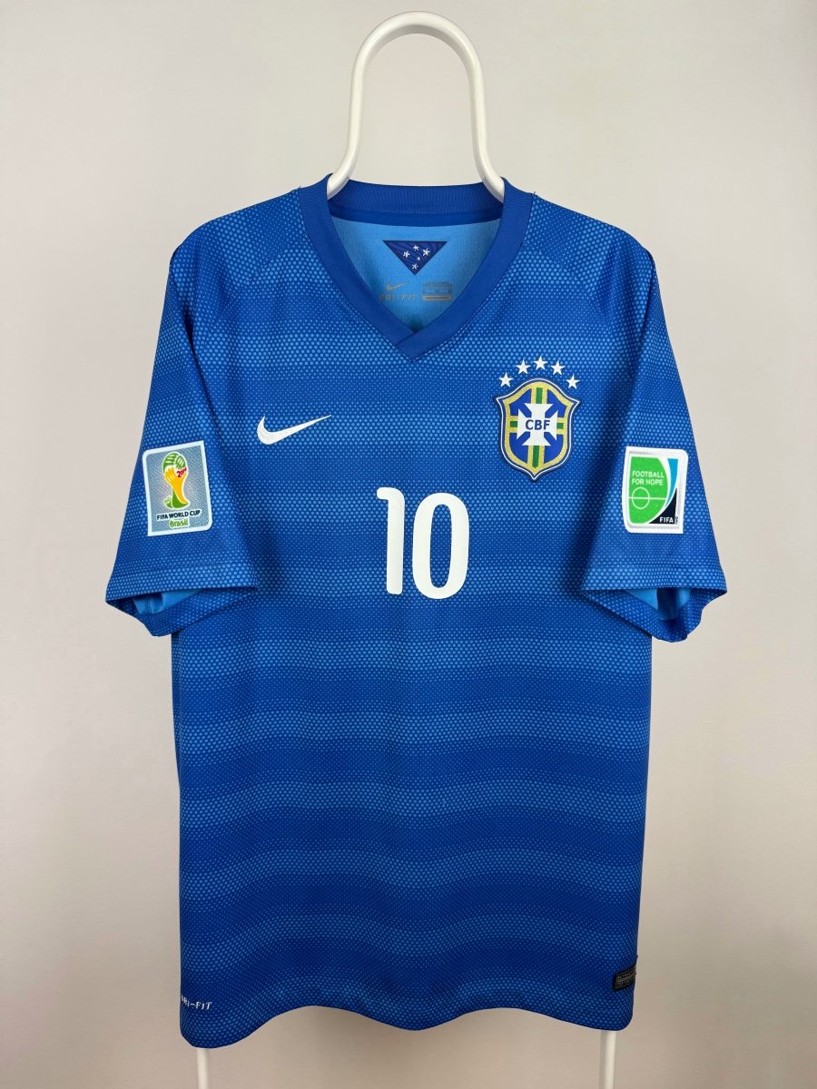Neymar Jr. - Brasilien 2014 udebane trøje XL 🇧🇷 Fodboldshoppen_dk 2
