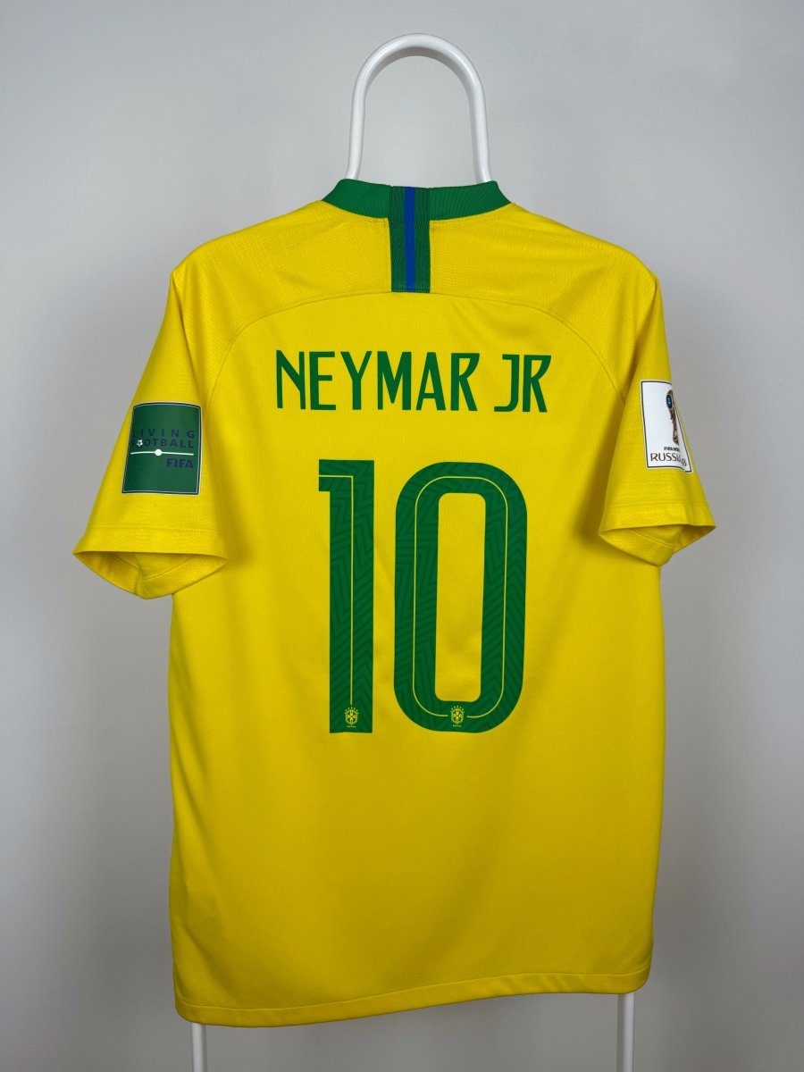 Neymar Jr. - Brasilien 2018 hjemmebane trøje M 🇧🇷 Fodboldshoppen_dk 1