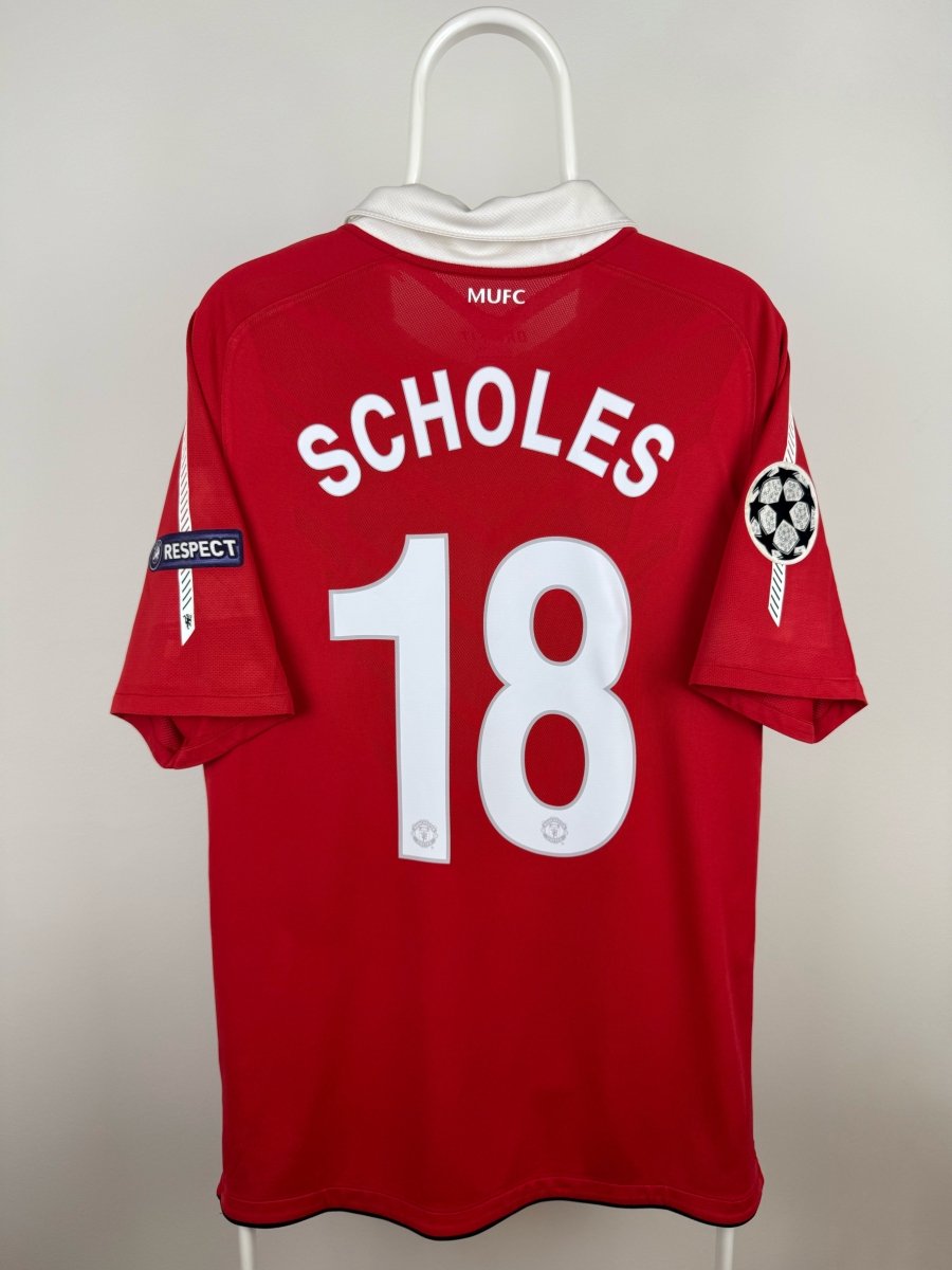 Paul Scholes - Manchester United 2010/11 hjemmebane trøje L 🏴󠁧󠁢󠁥󠁮󠁧󠁿 Fodboldshoppen_dk 1
