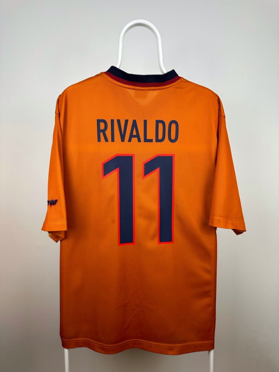 Rivaldo - FC Barcelona 1998/00 udebane trøje XL 🇧🇷 Fodboldshoppen_dk 1