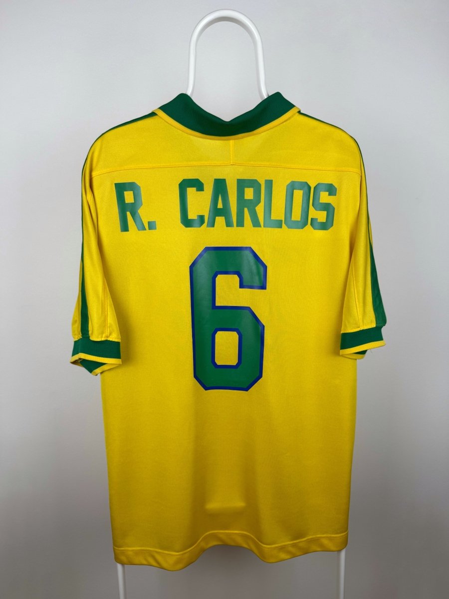 Roberto Carlos - Brasilien 1997 hjemmebane trøje L 🇧🇷 Fodboldshoppen_dk 1