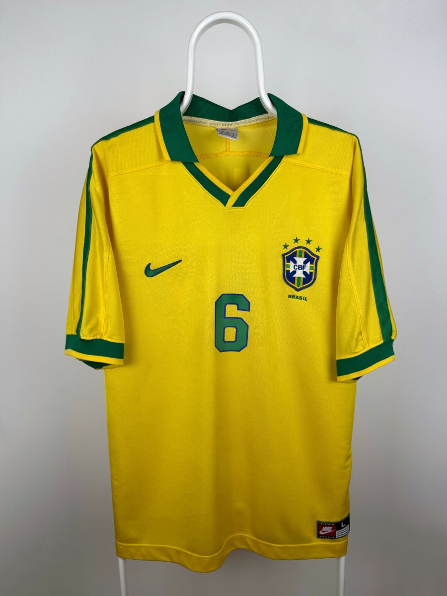 Roberto Carlos - Brasilien 1997 hjemmebane trøje L 🇧🇷 Fodboldshoppen_dk 2