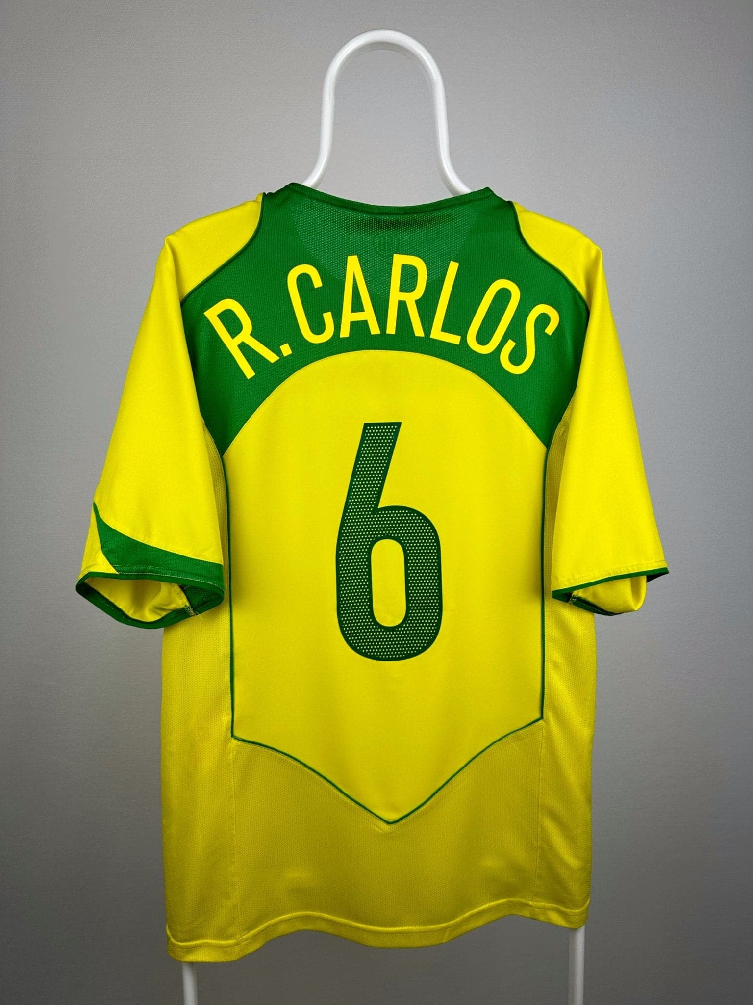 Roberto Carlos - Brasilien 2004 hjemmebane trøje L 🇧🇷 Fodboldshoppen_dk 1