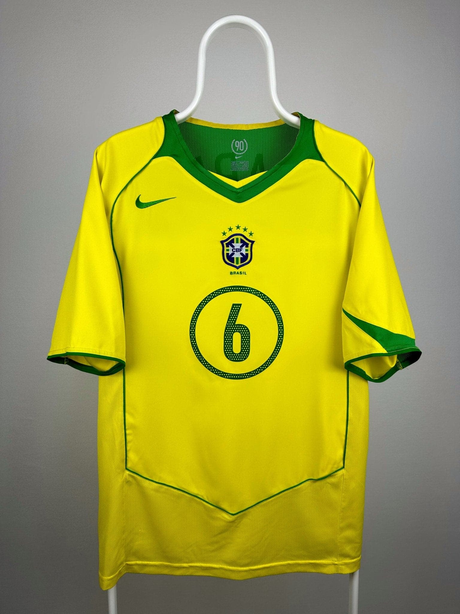 Roberto Carlos - Brasilien 2004 hjemmebane trøje L 🇧🇷 Fodboldshoppen_dk 2