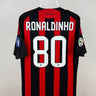 Ronaldinho - AC Milan 2008/09 hjemmebane trøje L 🇧🇷 Fodboldshoppen_dk 1