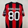 Ronaldinho - AC Milan 2010/11 hjemmebane trøje M 🇧🇷 Fodboldshoppen_dk 1