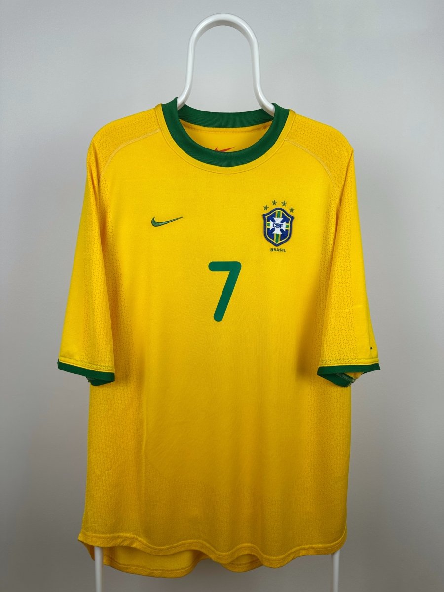 Ronaldinho - Brasilien 2000 hjemmebane trøje L 🇧🇷 Fodboldshoppen_dk 2