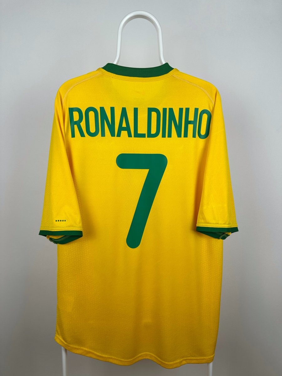 Ronaldinho - Brasilien 2000 hjemmebane trøje L 🇧🇷 Fodboldshoppen_dk 1