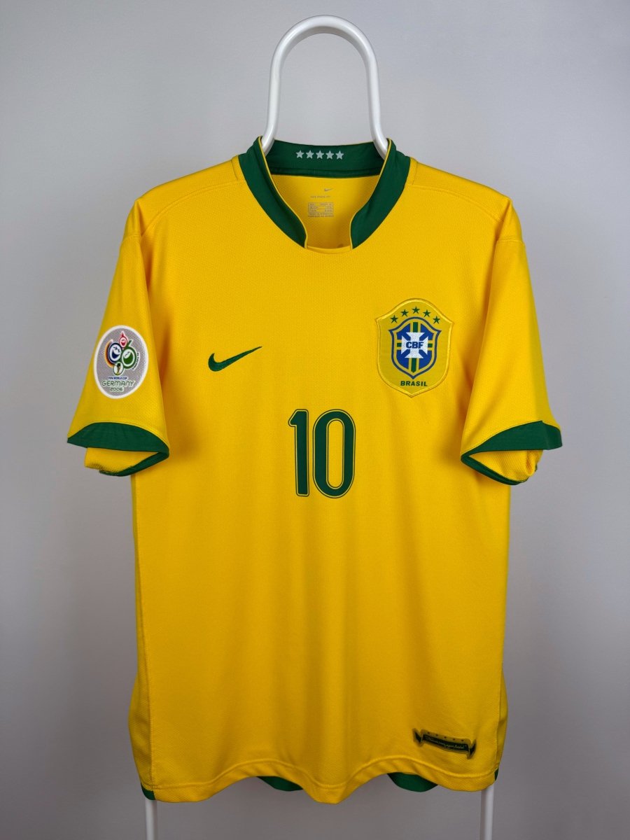 Ronaldinho - Brasilien 2006 hjemmebane trøje L 🇧🇷 Fodboldshoppen_dk 2