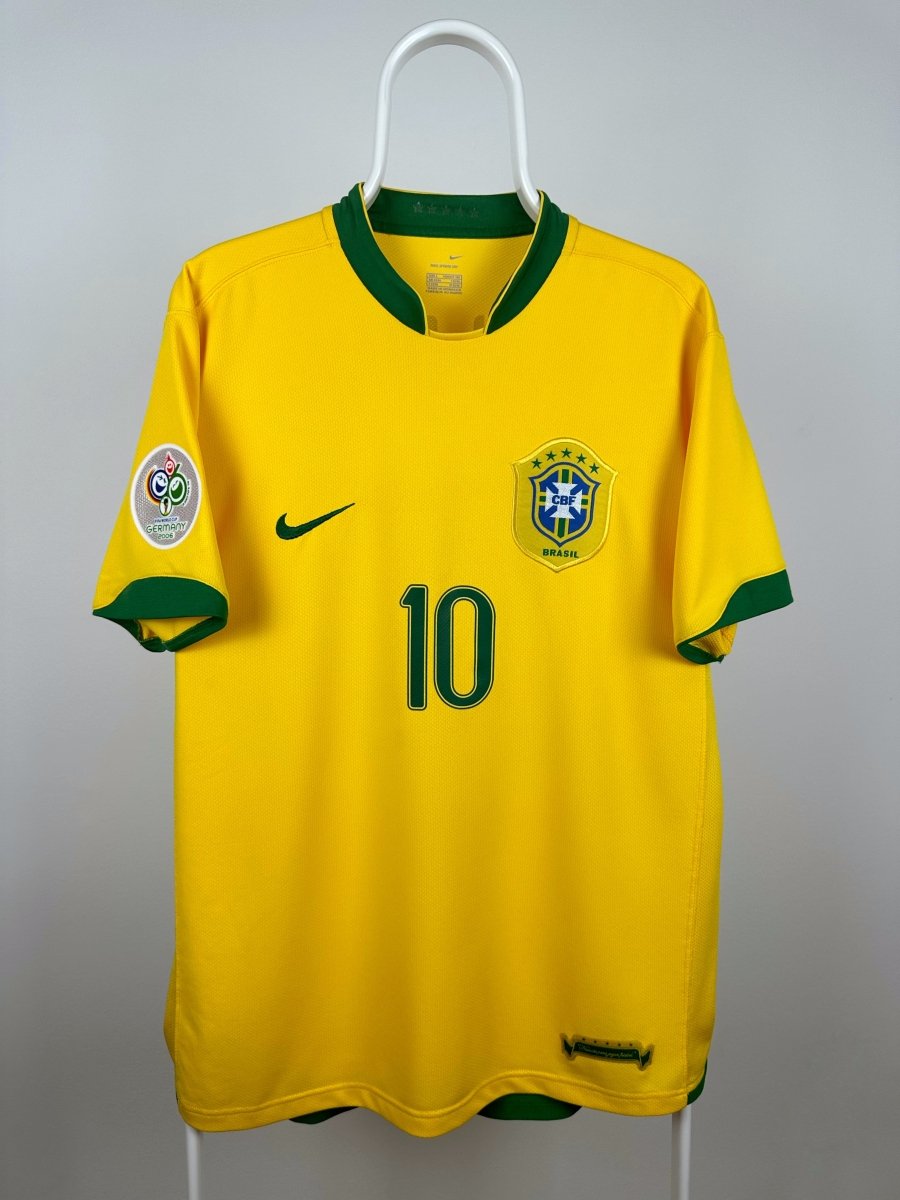 Ronaldinho - Brasilien 2006 hjemmebane trøje L 🇧🇷 Fodboldshoppen_dk 2