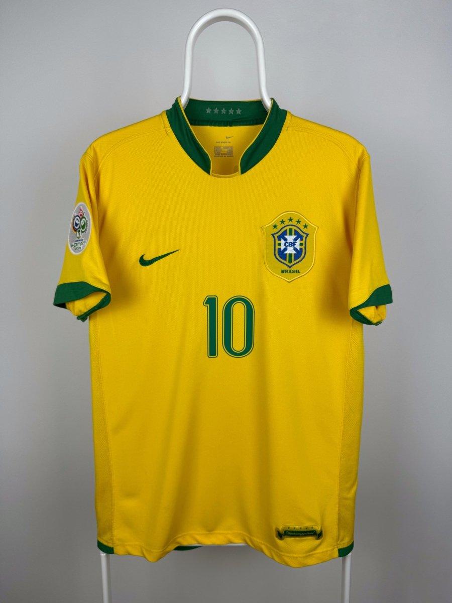 Ronaldinho - Brasilien 2006 hjemmebane trøje M 🇧🇷 Fodboldshoppen_dk 2