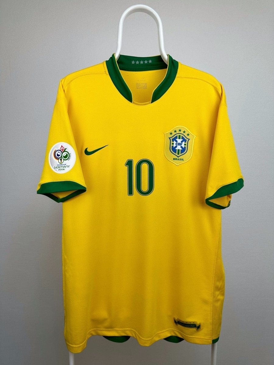 Ronaldinho - Brasilien 2006 hjemmebane trøje XL 🇧🇷 Fodboldshoppen_dk 2