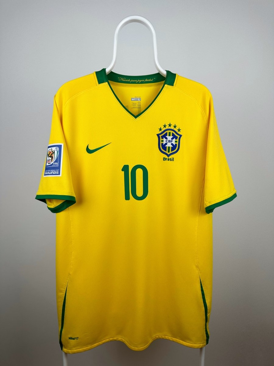 Ronaldinho - Brasilien 2008 hjemmebane trøje L 🇧🇷 Fodboldshoppen_dk 2