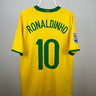 Ronaldinho - Brasilien 2008 hjemmebane trøje L 🇧🇷 Fodboldshoppen_dk 1