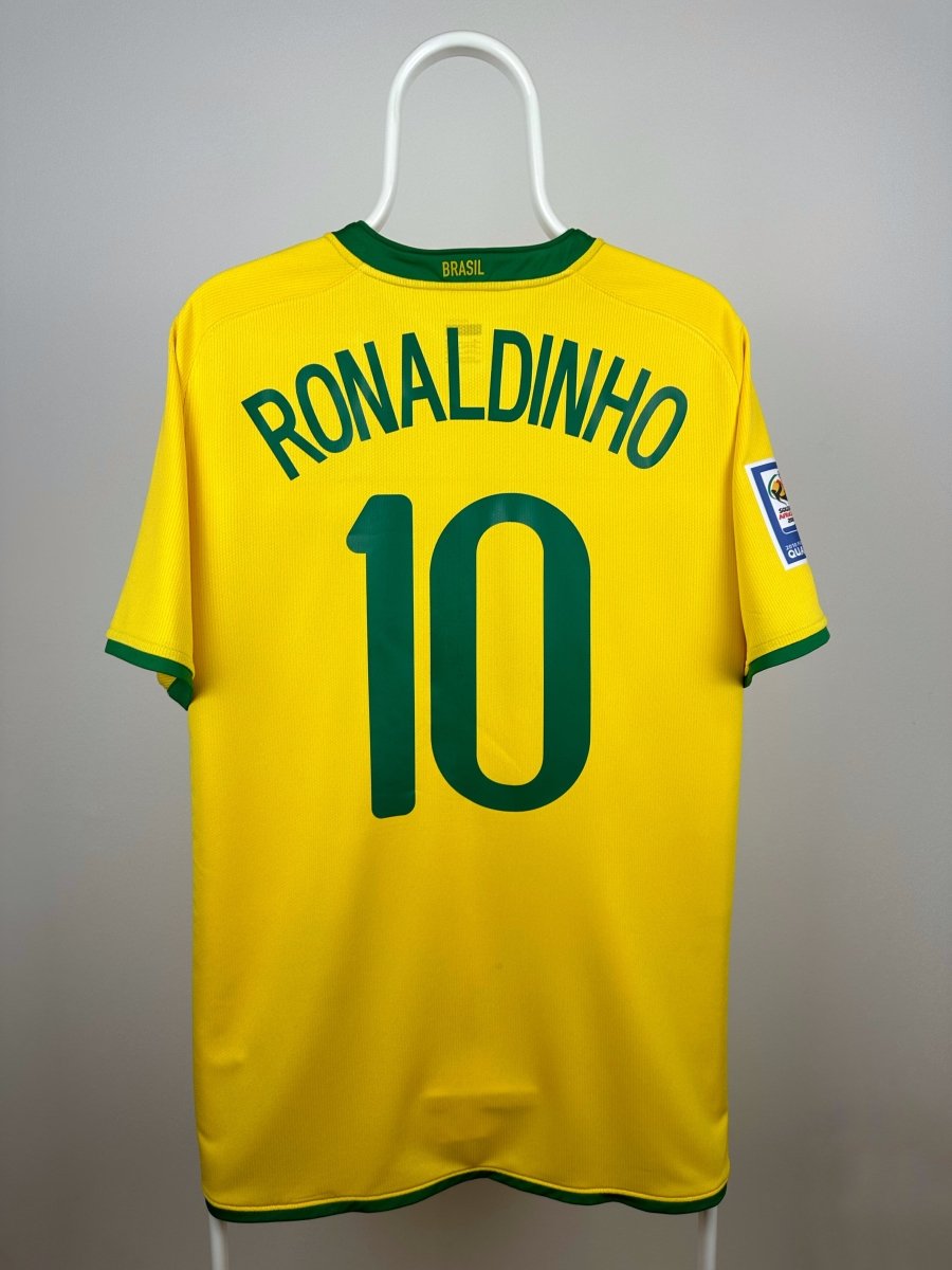 Ronaldinho - Brasilien 2008 hjemmebane trøje M 🇧🇷 Fodboldshoppen_dk 1