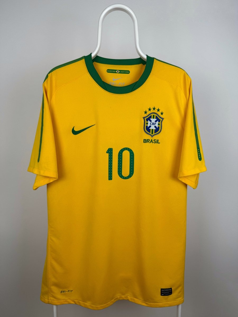 Ronaldinho - Brasilien 2010 hjemmebane trøje L 🇧🇷 Fodboldshoppen_dk 2