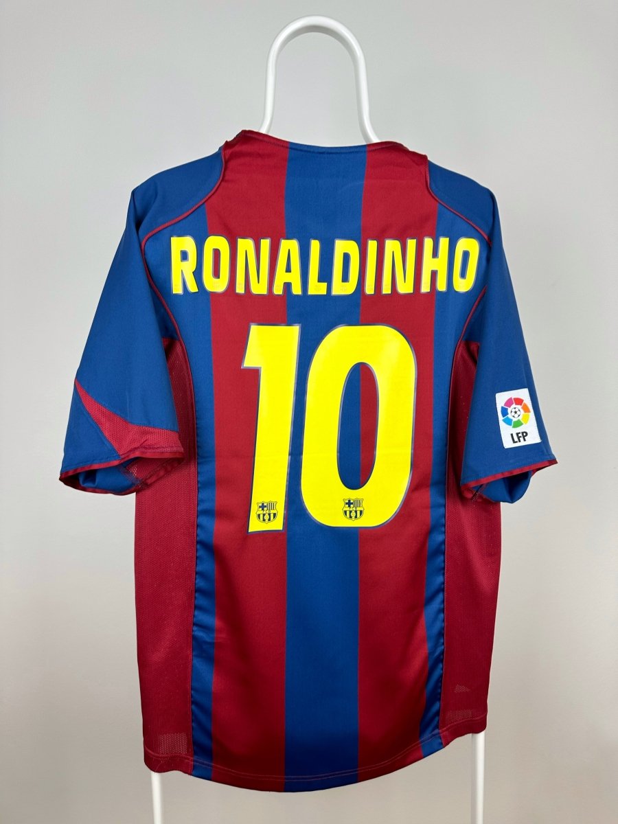 Ronaldinho - FC Barcelona 2004/05 hjemmebane trøje M 🇧🇷 Fodboldshoppen_dk 1