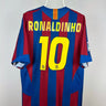 Ronaldinho - FC Barcelona 2005/06 hjemmebane trøje L 🇧🇷 Fodboldshoppen_dk 1