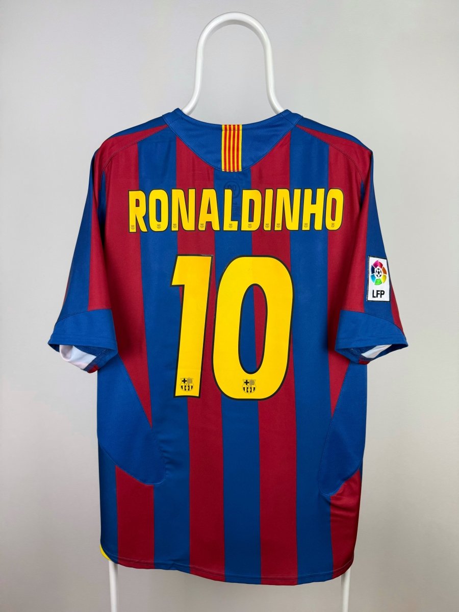Ronaldinho - FC Barcelona 2005/06 hjemmebane trøje M 🇧🇷 Fodboldshoppen_dk 1