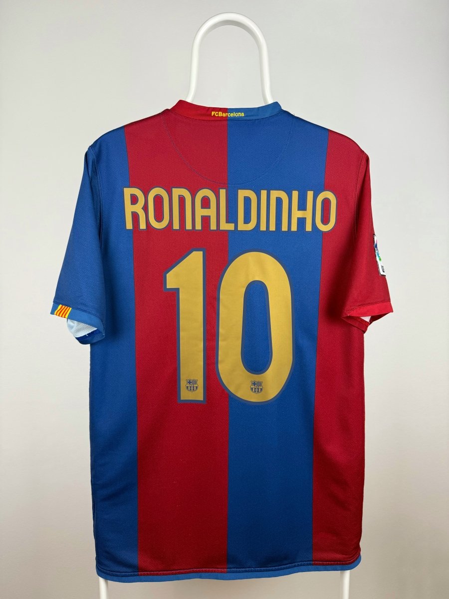 Ronaldinho - FC Barcelona 2006/07 hjemmebane trøje M 🇧🇷 Fodboldshoppen_dk 1
