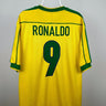 Ronaldo Nazario - Brasilien 1998 hjemmebane trøje L 🇧🇷 Fodboldshoppen_dk 1