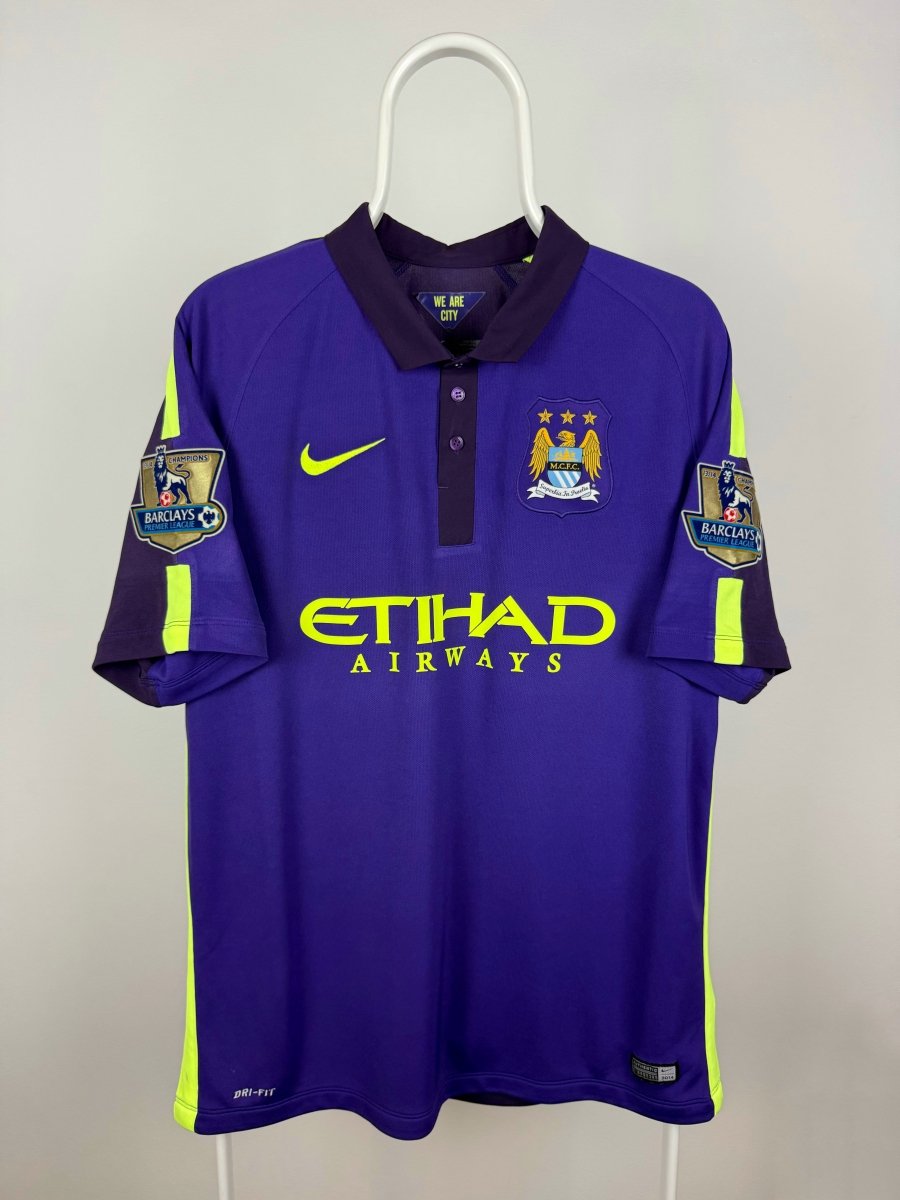 Sergio Aguero - Manchester City 2014/15 udebane trøje L 🇦🇷 Fodboldshoppen_dk 2