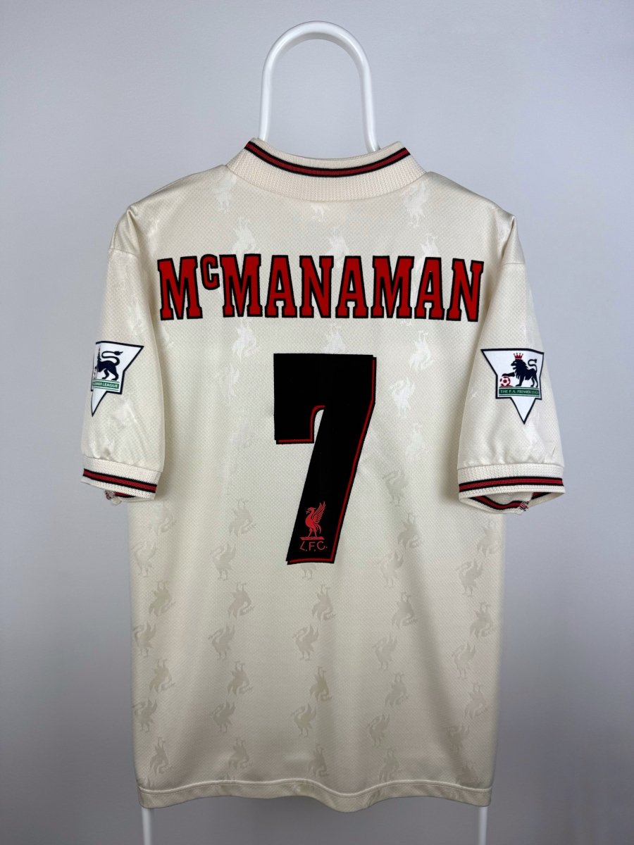 Steve McManaman - Liverpool 1996/97 udebane trøje M 🏴󠁧󠁢󠁥󠁮󠁧󠁿 Fodboldshoppen_dk 1