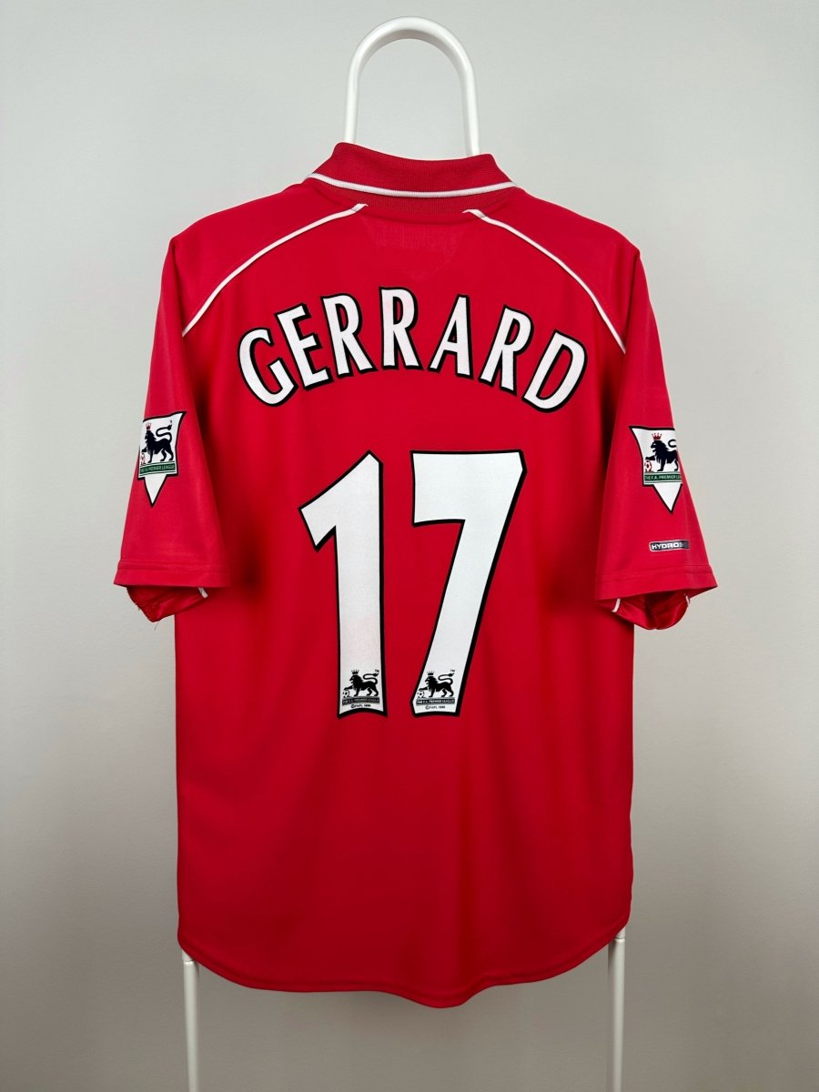 Steven Gerrard - Liverpool 2000/01 hjemmebane trøje M 🏴󠁧󠁢󠁥󠁮󠁧󠁿 Fodboldshoppen_dk 1