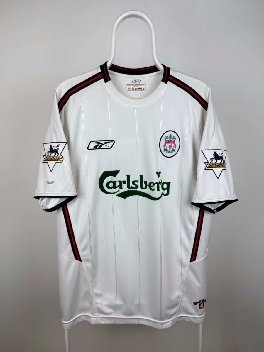 Steven Gerrard - Liverpool 2003/04 udebane trøje L 🏴󠁧󠁢󠁥󠁮󠁧󠁿 Fodboldshoppen_dk 2