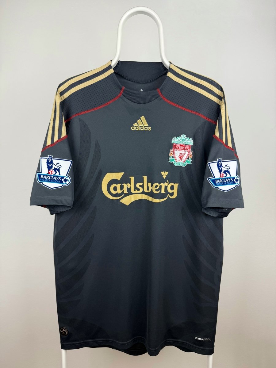 Steven Gerrard - Liverpool 2009/10 udebane trøje L 🏴󠁧󠁢󠁥󠁮󠁧󠁿 Fodboldshoppen_dk 2